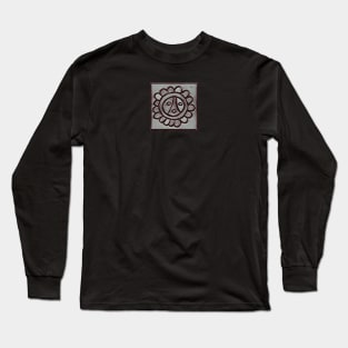 Taino Sun Symbol Rock Art Long Sleeve T-Shirt